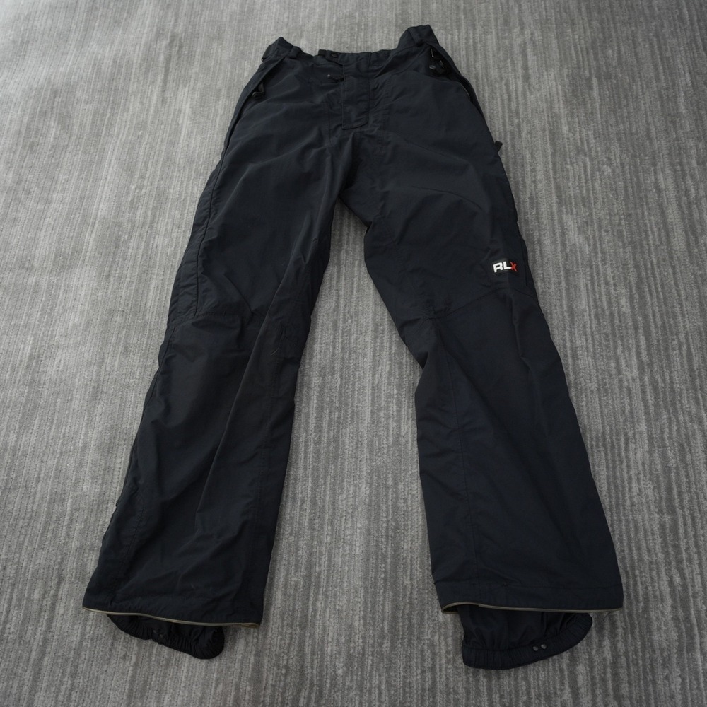 RLX Polo Sport Snow Pants Women Black Cargo Ski Snowboarding Winter Sports Small